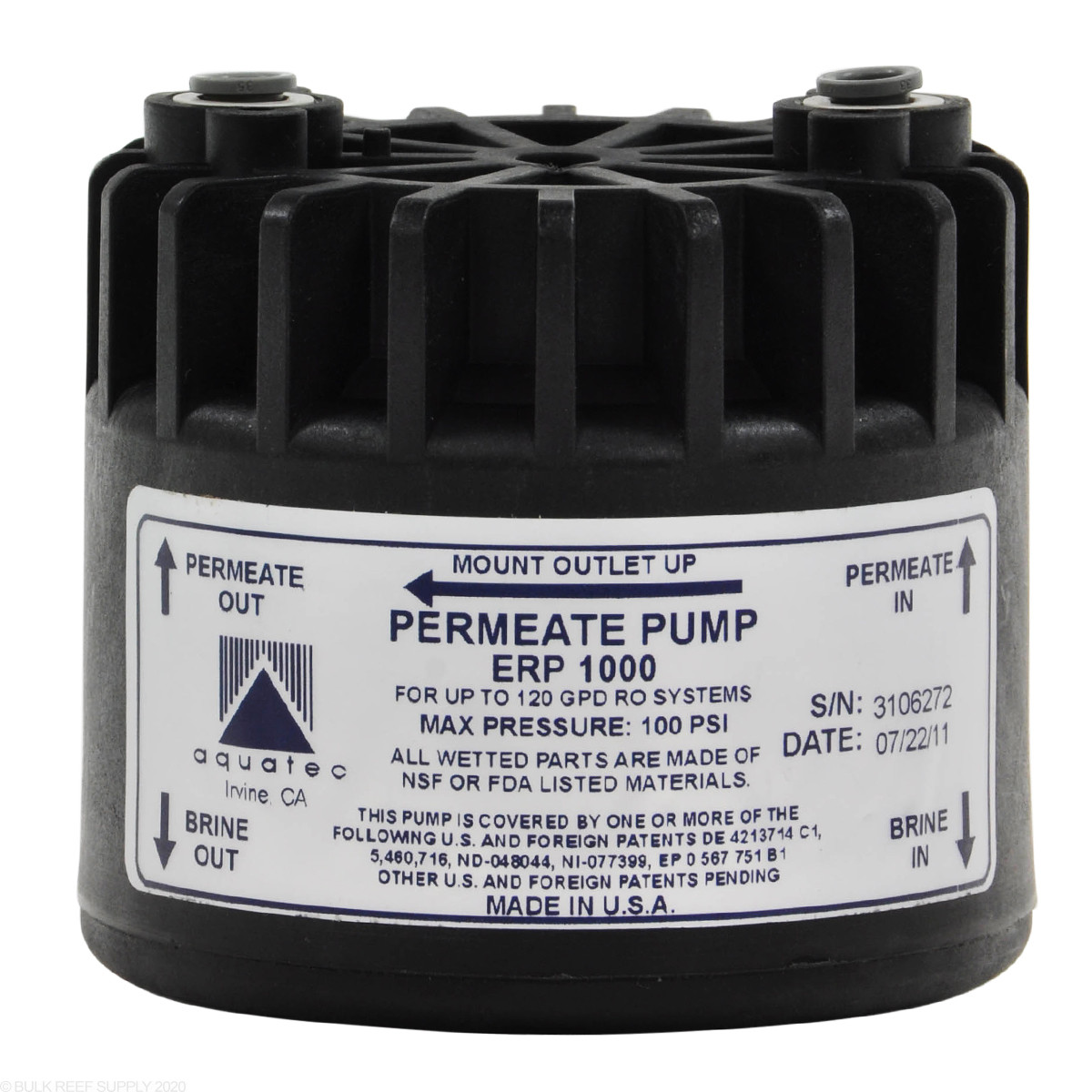 Permeate Pump ERP 1000 Upgrade Kit